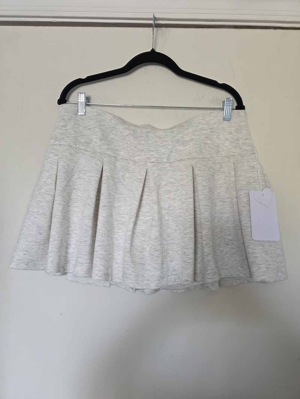shosho Light Gray Pleated Skort